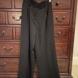 Black Wide-Leg Trousers